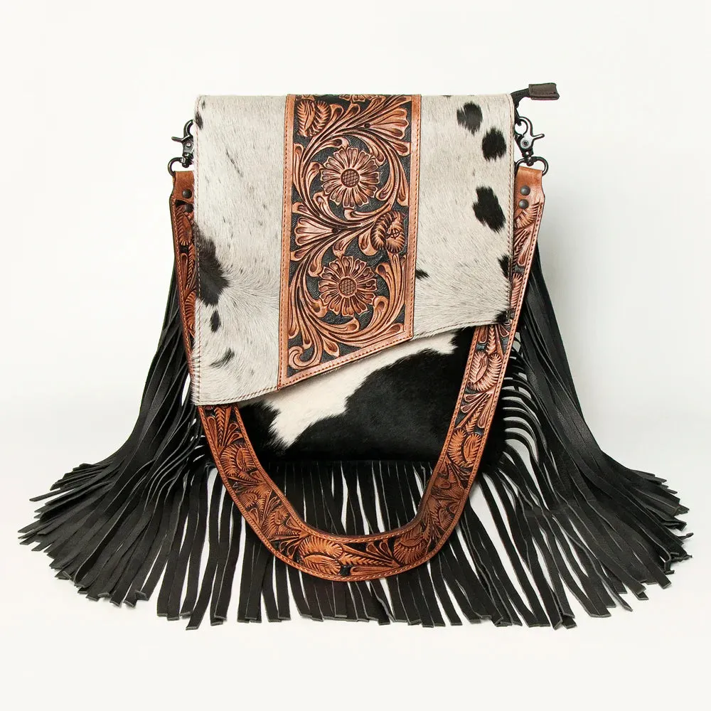 American Darling Conceal Carry Hide Floral Tooled Purse