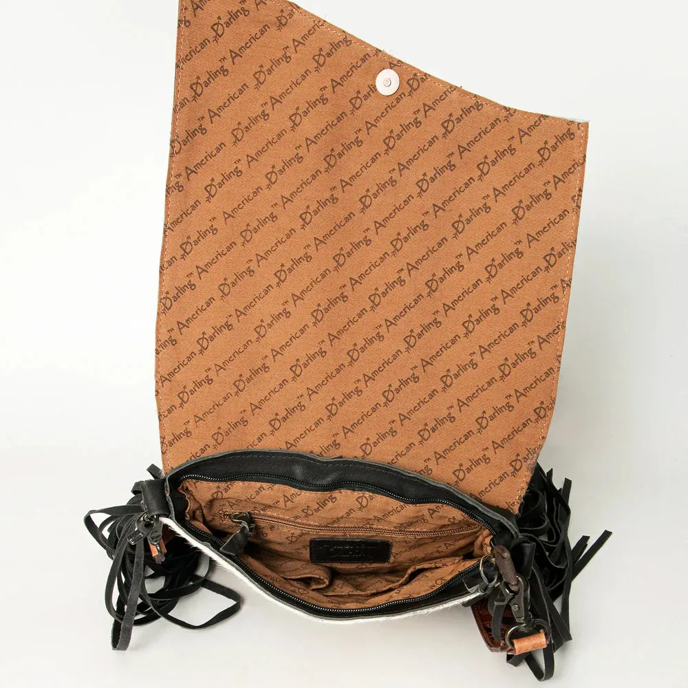 American Darling Conceal Carry Hide Floral Tooled Purse