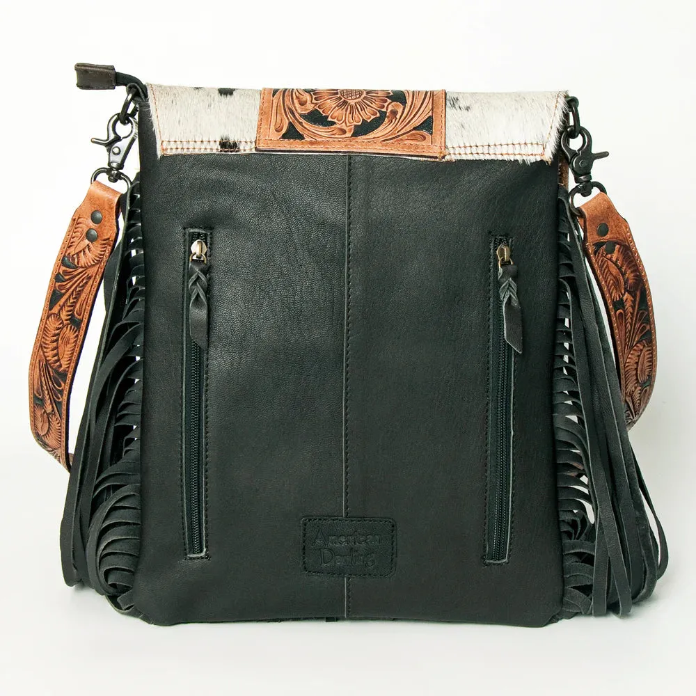 American Darling Conceal Carry Hide Floral Tooled Purse