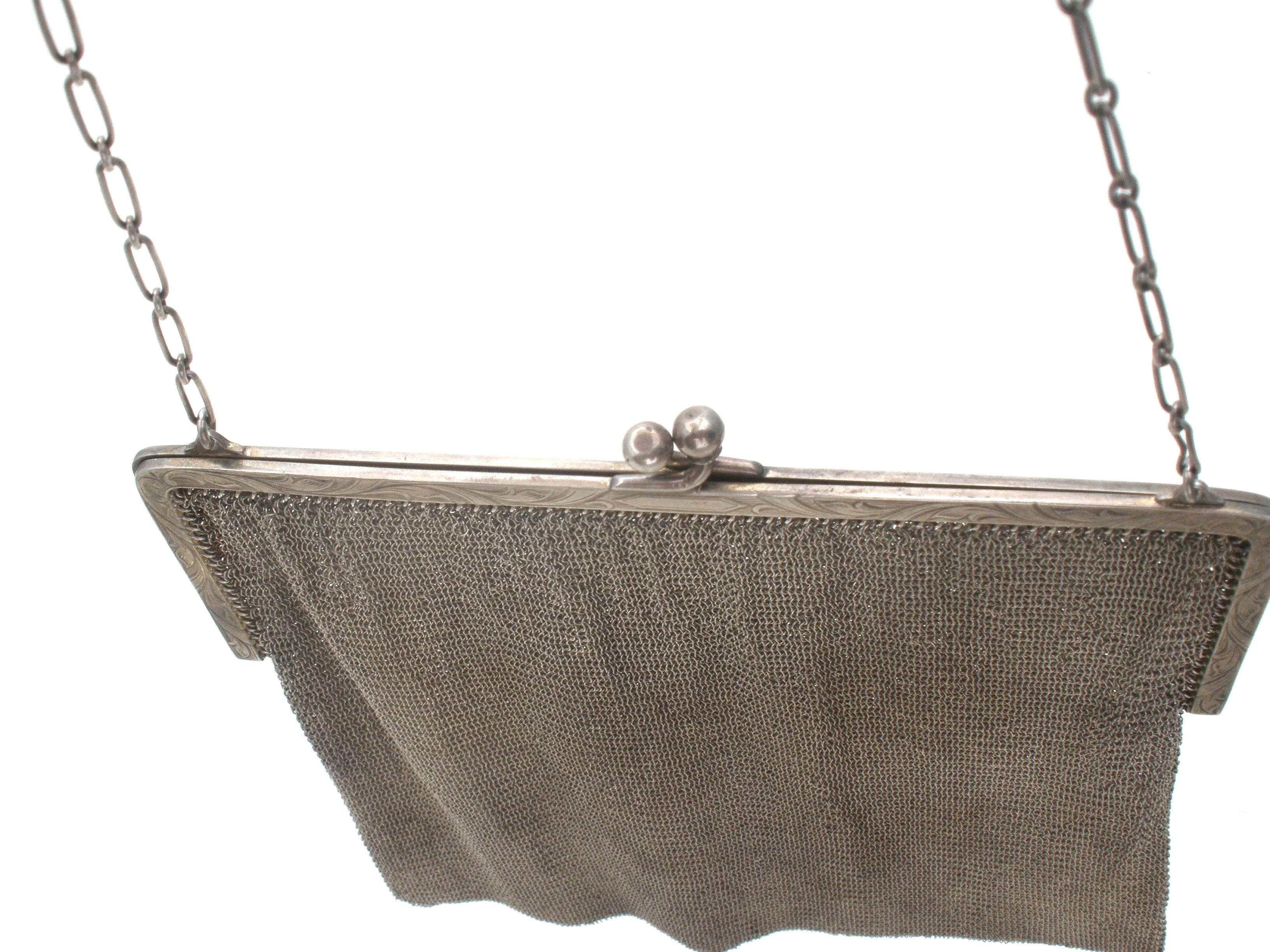 Art Deco Whiting & Davis Sterling Silver Purse W. Stanton Hale