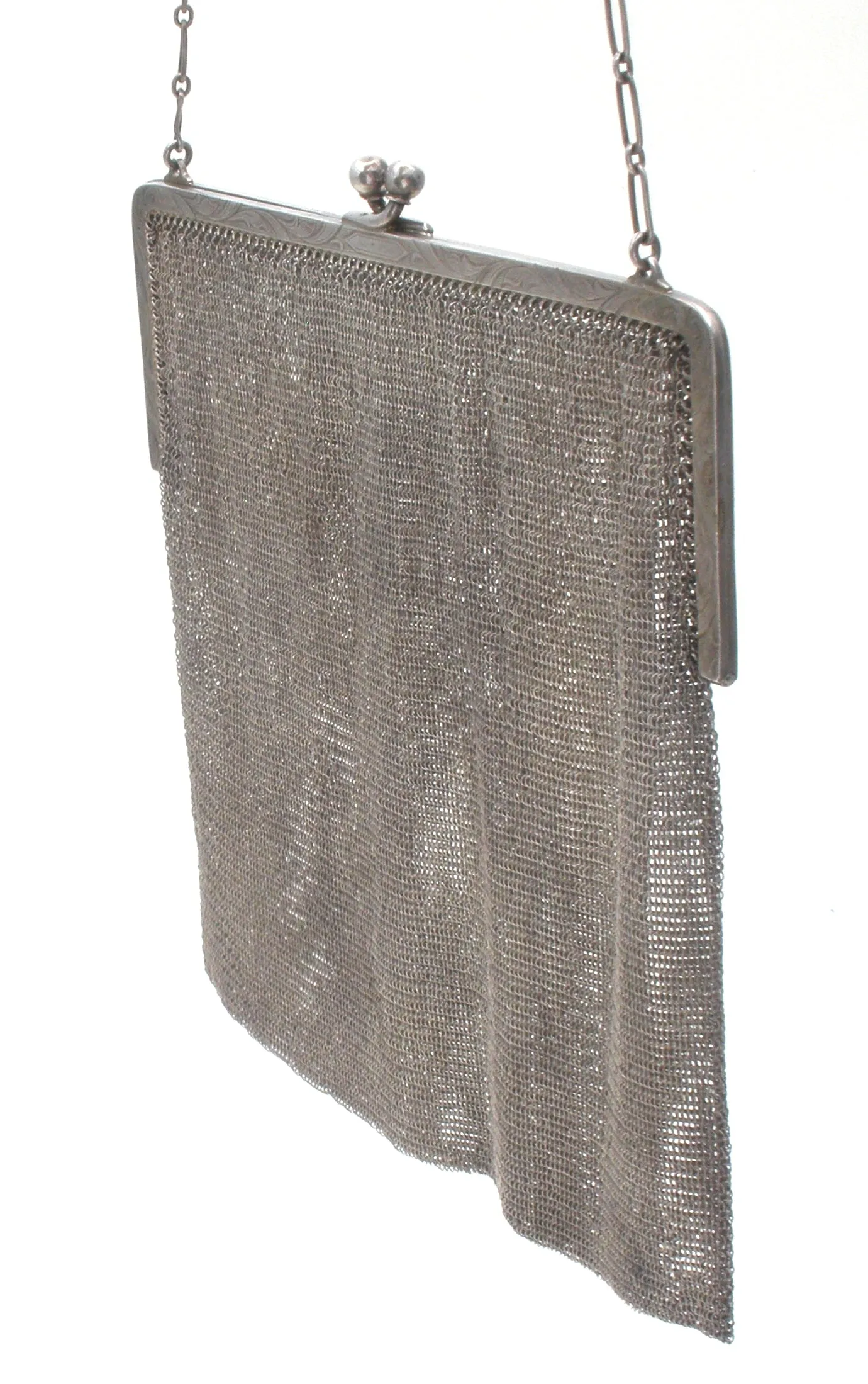 Art Deco Whiting & Davis Sterling Silver Purse W. Stanton Hale