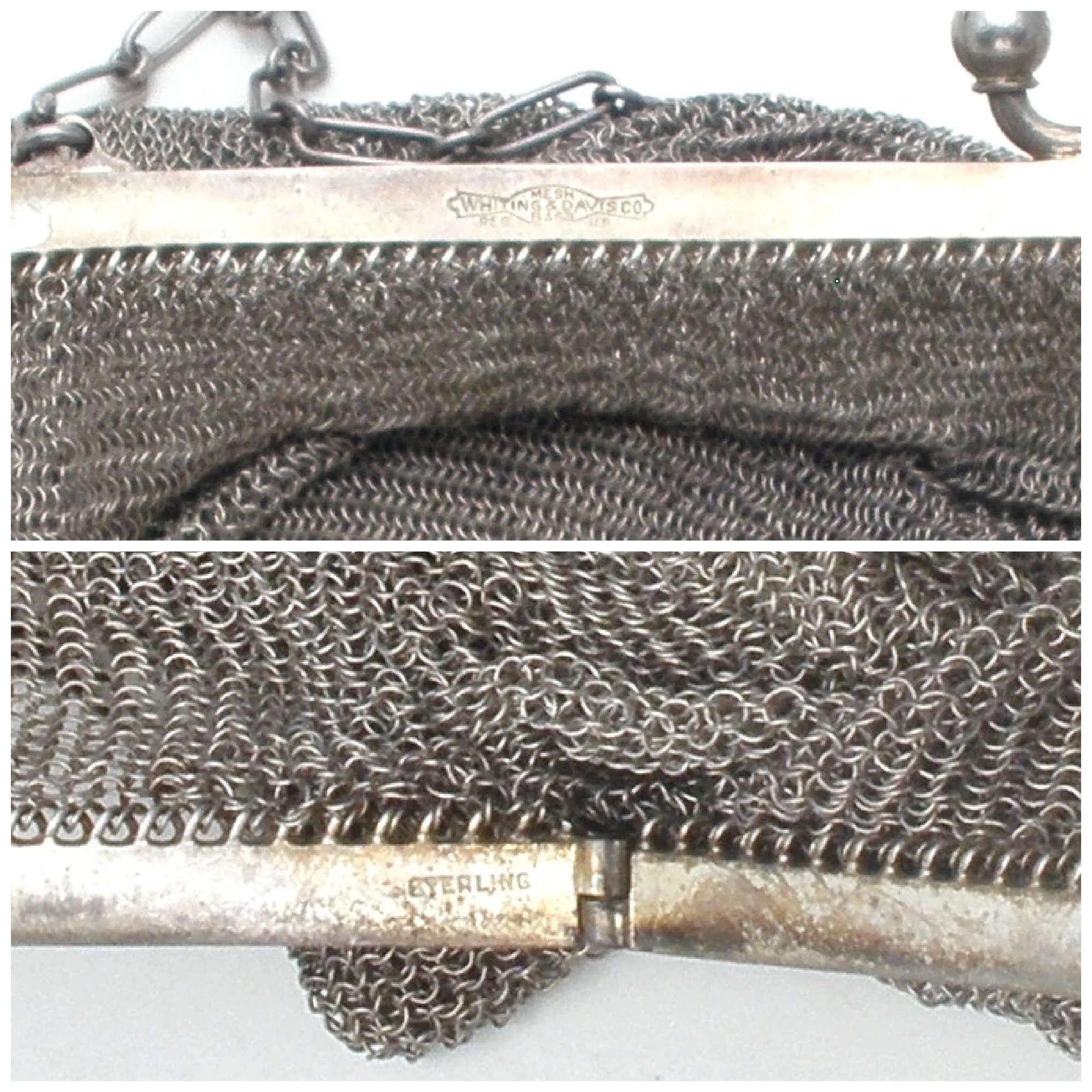 Art Deco Whiting & Davis Sterling Silver Purse W. Stanton Hale