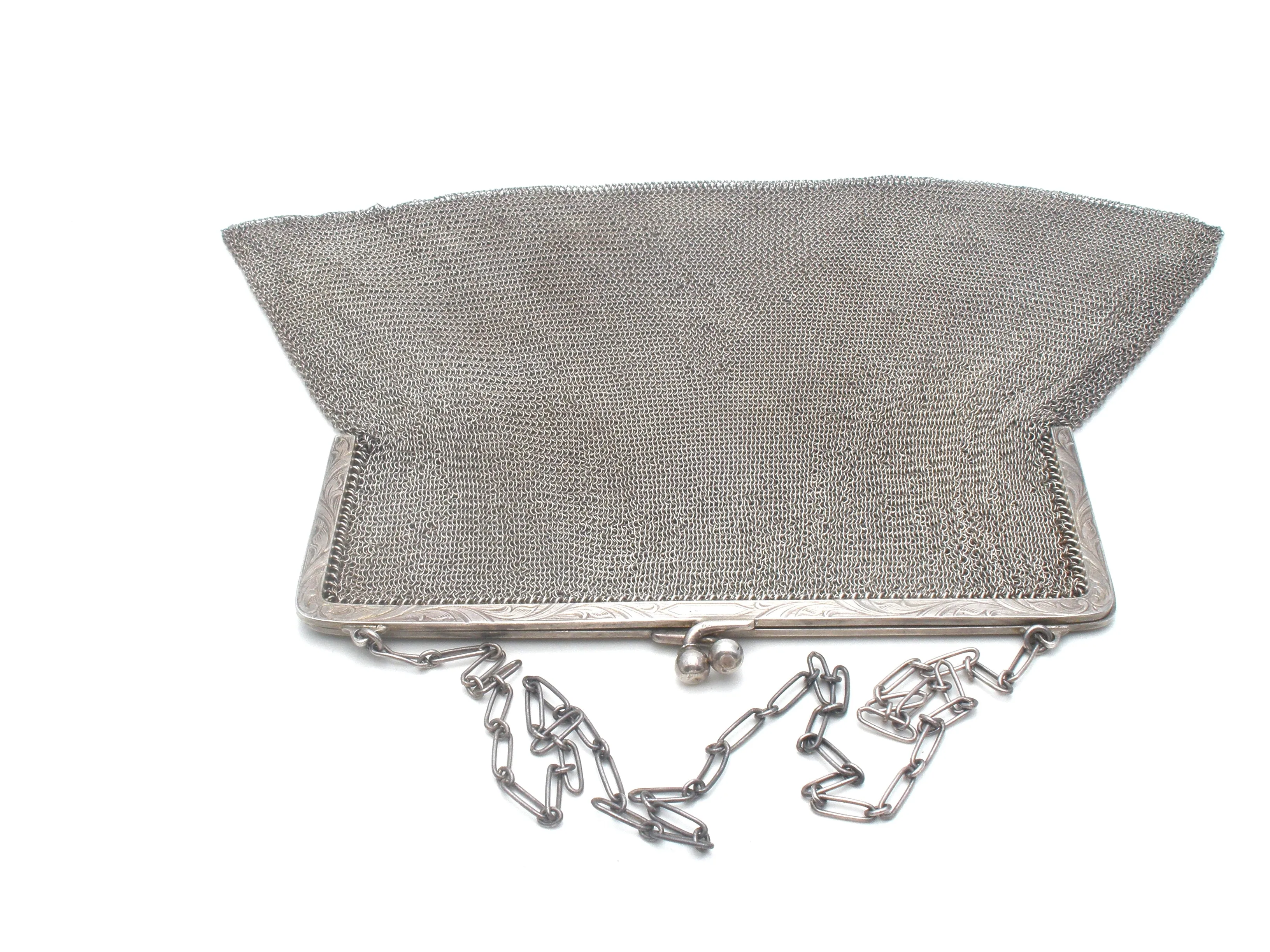 Art Deco Whiting & Davis Sterling Silver Purse W. Stanton Hale