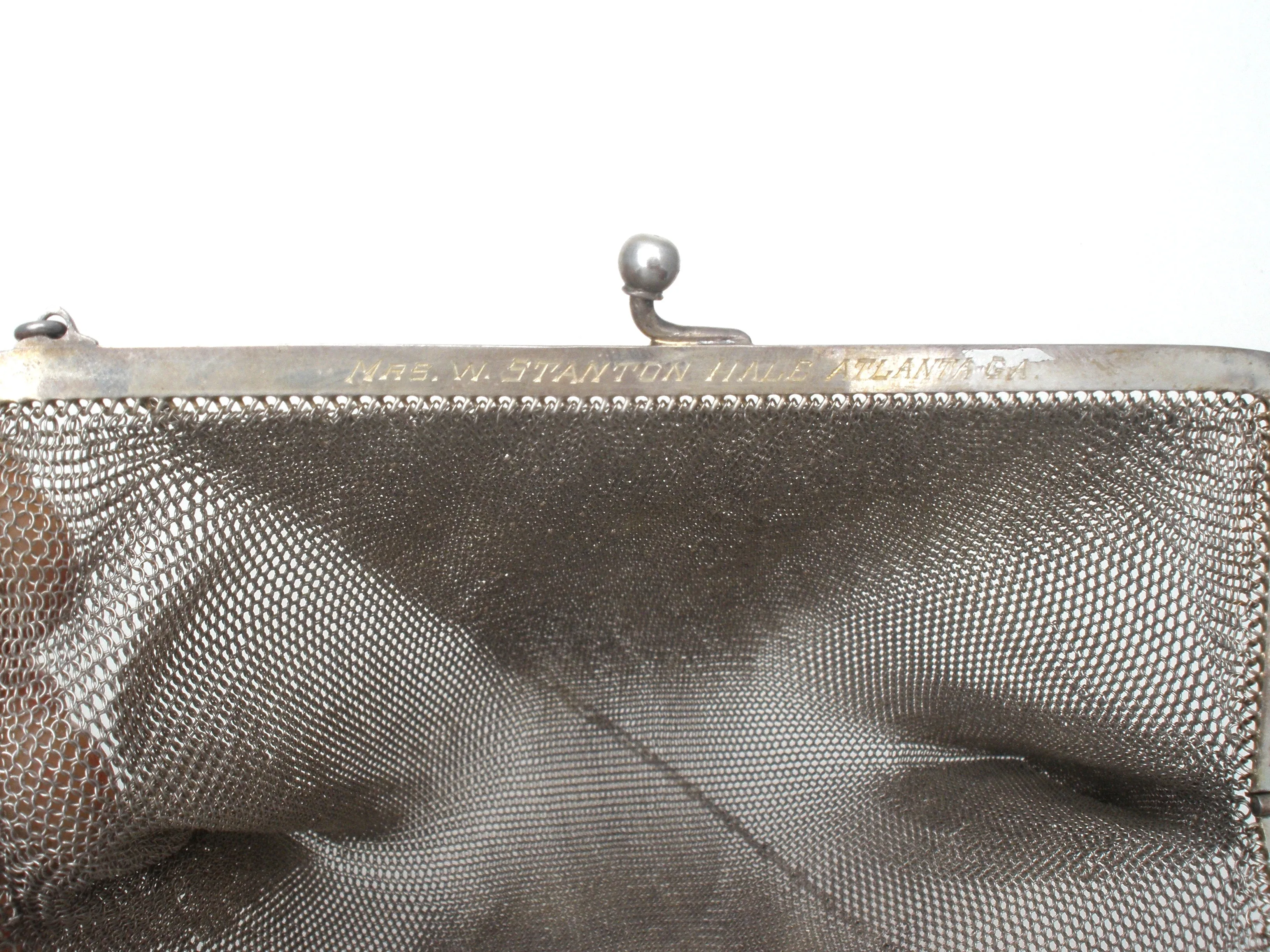 Art Deco Whiting & Davis Sterling Silver Purse W. Stanton Hale