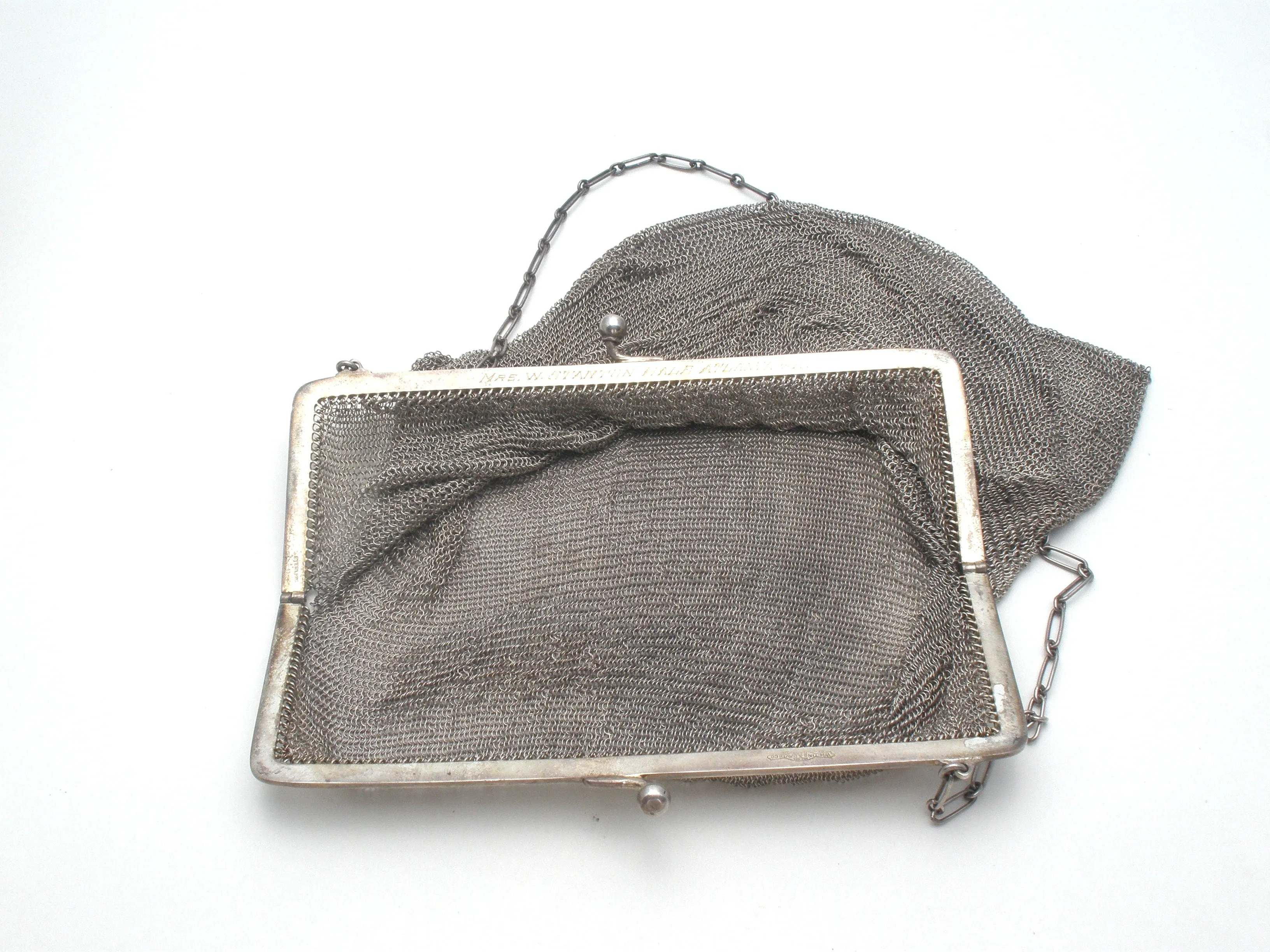 Art Deco Whiting & Davis Sterling Silver Purse W. Stanton Hale