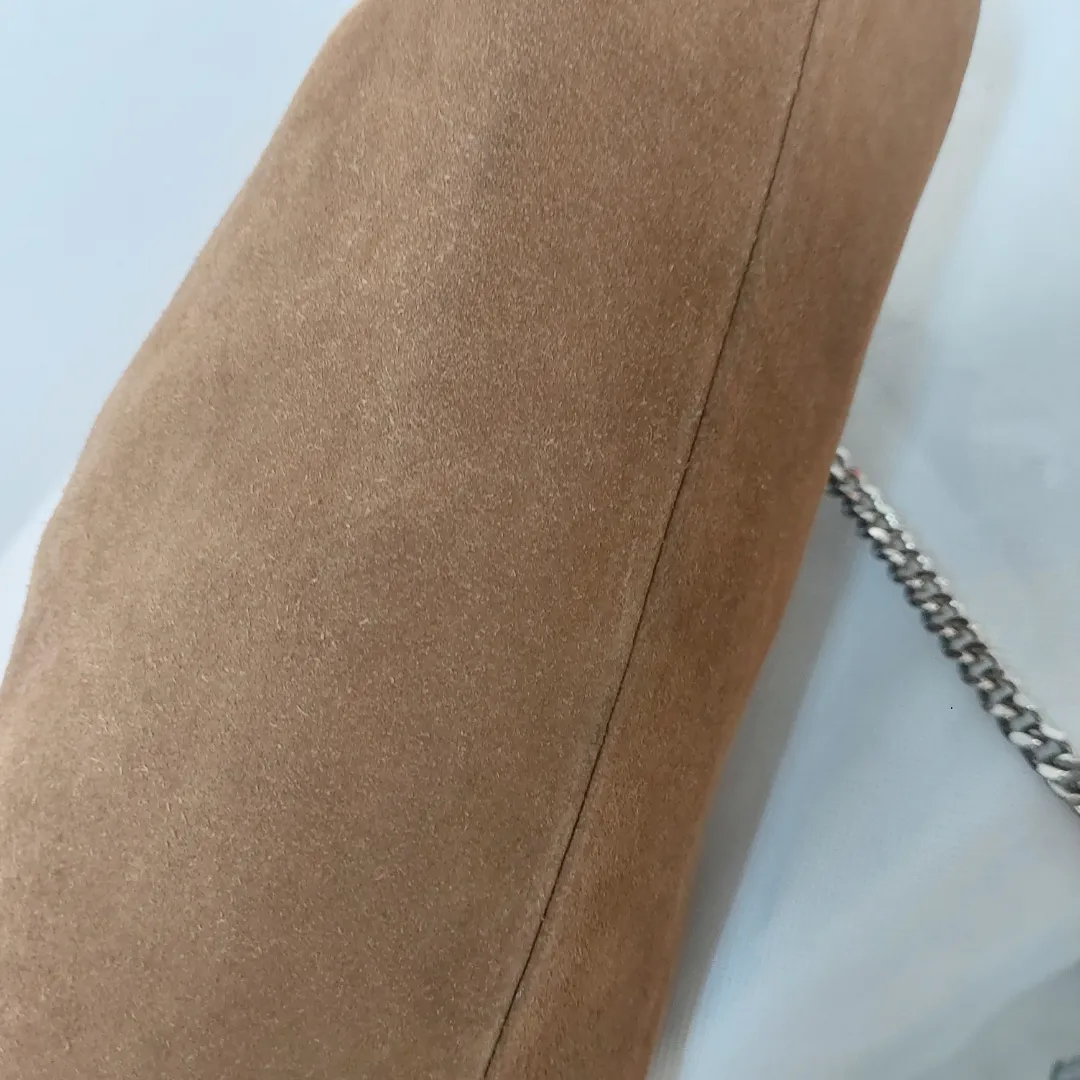 Mango Tan Suede Shoulder Bag | Pre loved |