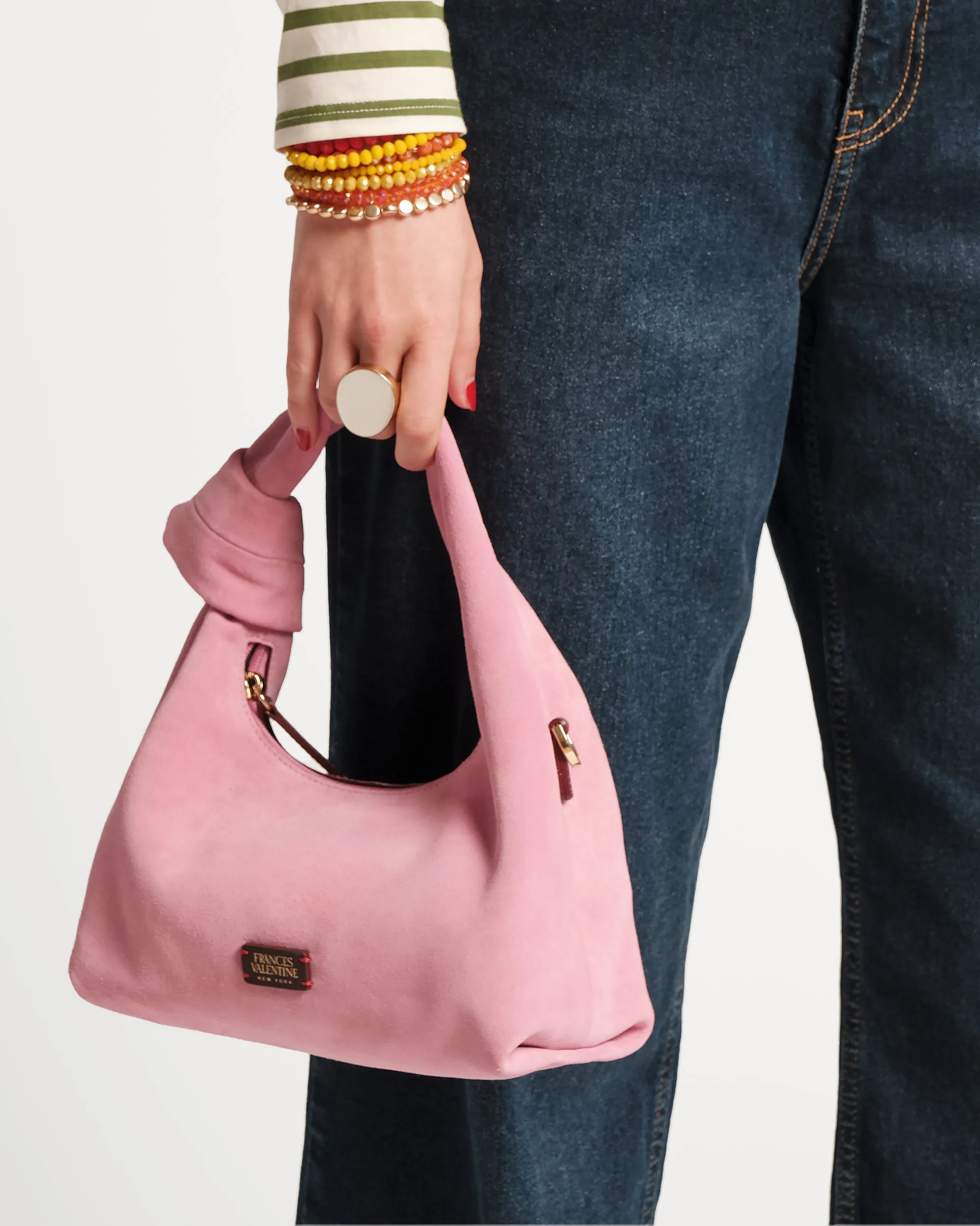 Tinsley Mini Suede Hobo Knot Bag
